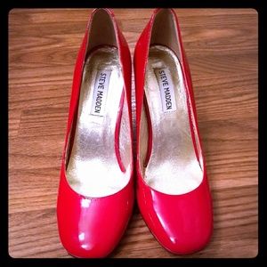 Steve Madden Red Patent Leather Heels
